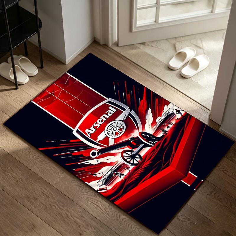 Arsenal A rug suitable for office chair areas living rooms and computer desks perfect for home offices and an ideal holiday gift