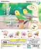 Tarlin capsule toys cute kawaii Parakeet instant Noodle Clip Budgerigar Cockatiel long tail feathers pet birds parrots figures
