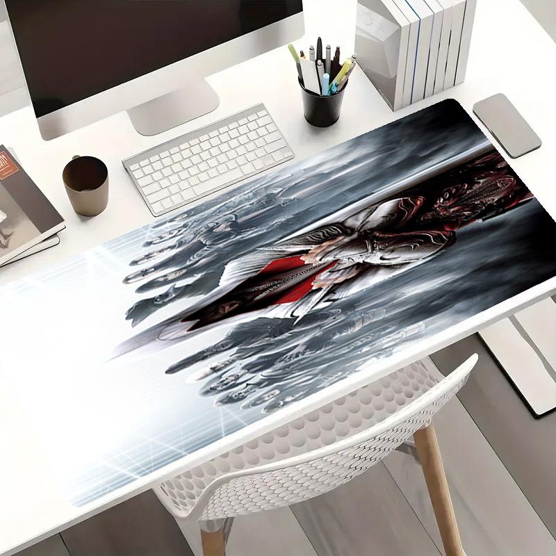 Assassin's Creed Theme Mouse Pad, Non Slip Rubber Base, Multifunctional Office & Home Decor, Perfect for Workspace Personalization.