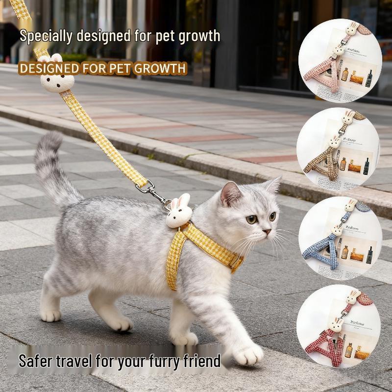Cute Cartoon Style Anti-Escape Cat & Dog Leash for Small Pets