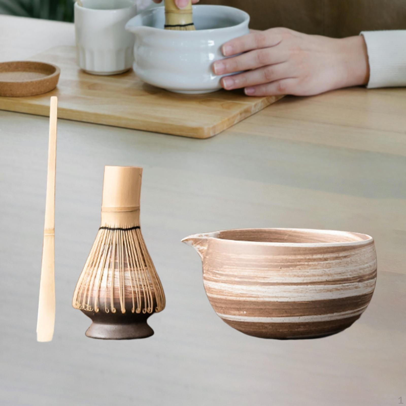 

Японский набор для матча, бамбуковый венчик и держатель, новинка, полный комплект, ручная работа, миска для матча для кухни Style H