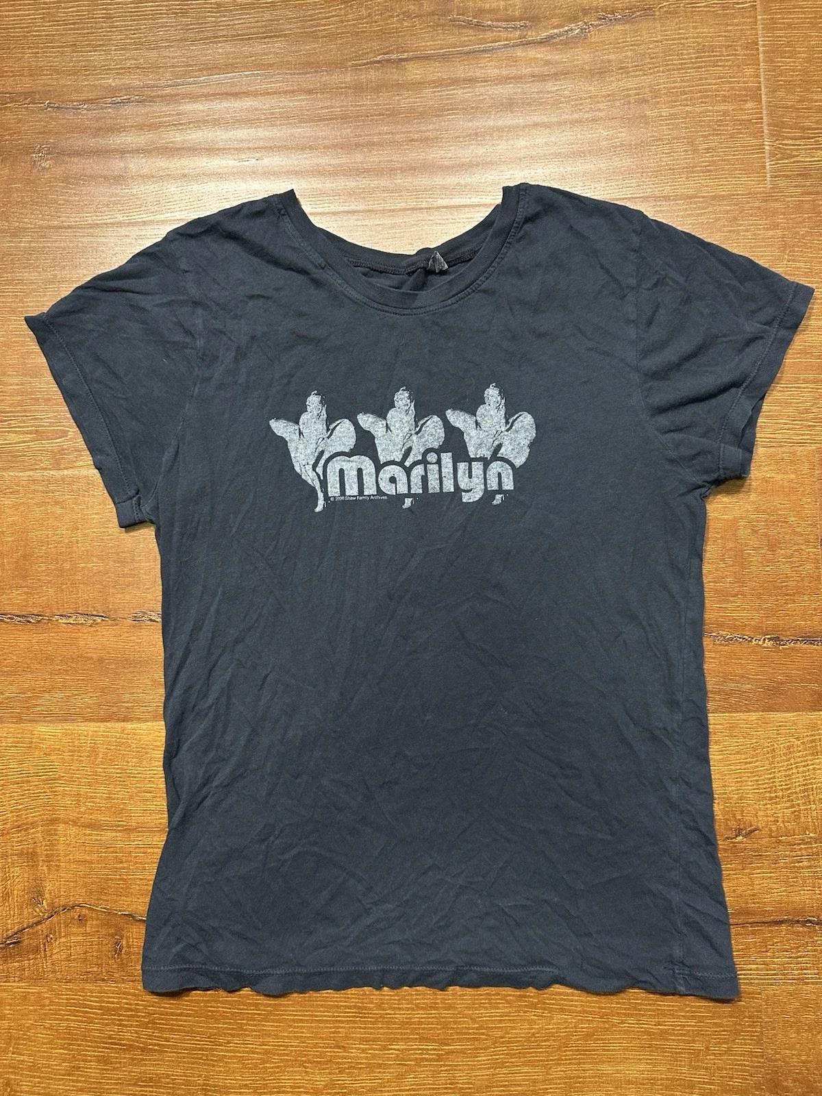 Vintage Marilyn Monroe T Shirt Womens M Black Short Sleeve VTG 00s Y2K Alt Chic 4XL