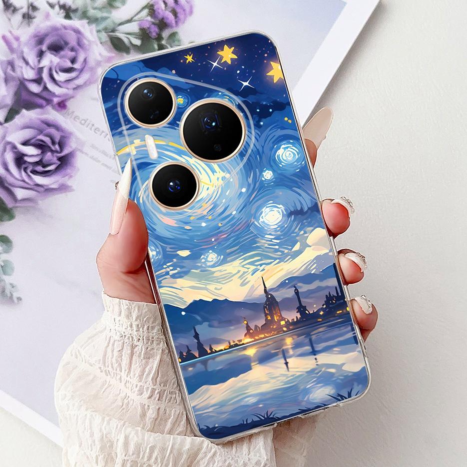 For Huawei P80 Pro Plus Case LMR-AL10 Cute Fashion Painted Cover Soft Slim Phone Case For Huawei Pura 80 Ultra Pura80 Pro+ Shell