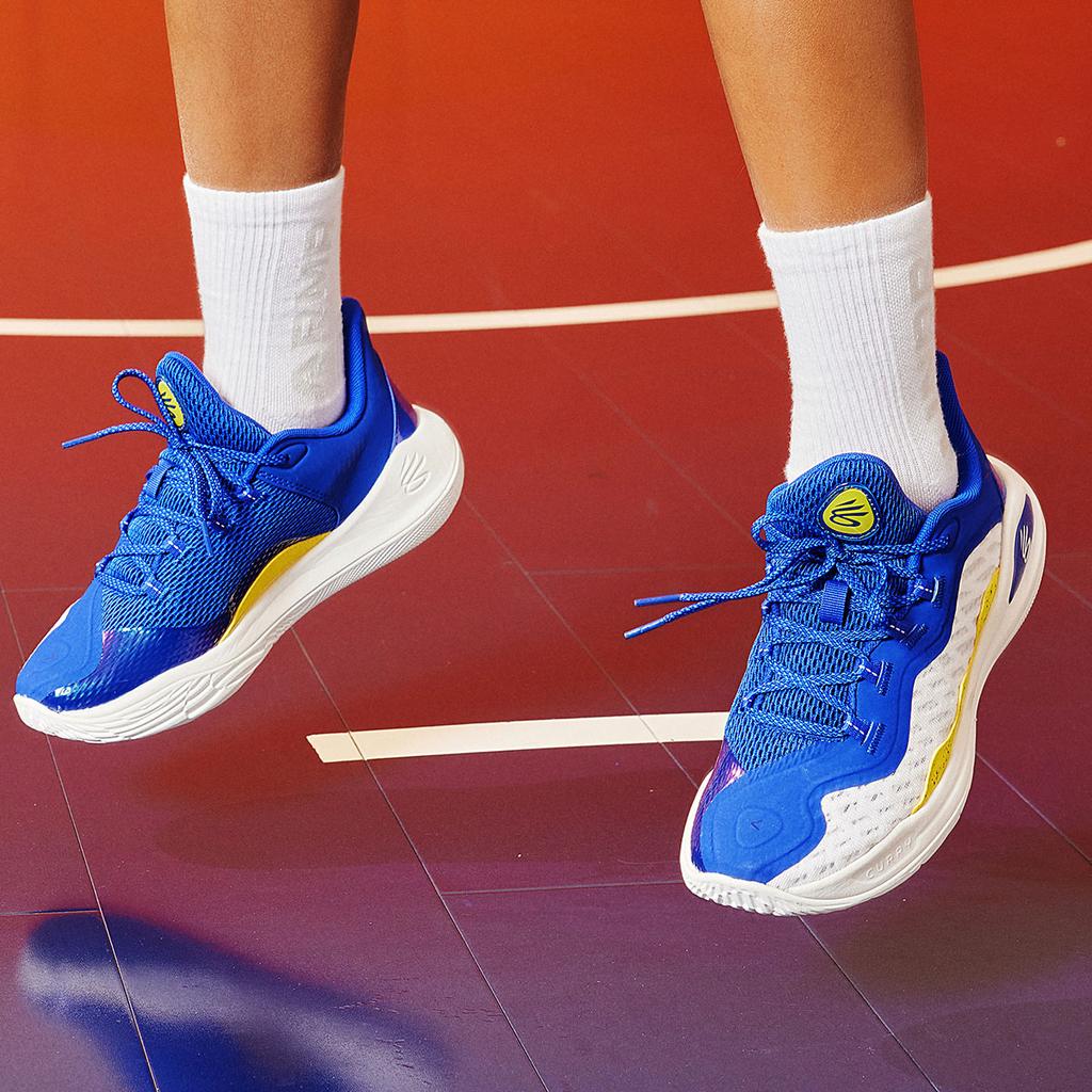 Curry Brand Curry Flow 11 GS Dub Nation Kids Sneakers Blue White Royal 3026619-100