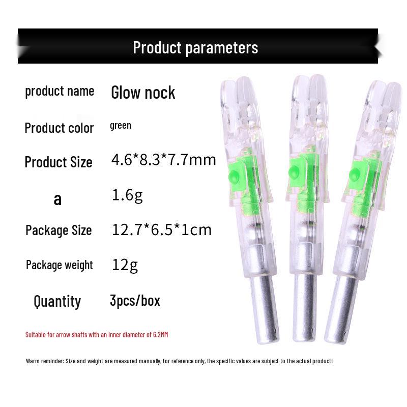 LED Auto Light-Up Nock for 6.2mm Arrow Shafts
