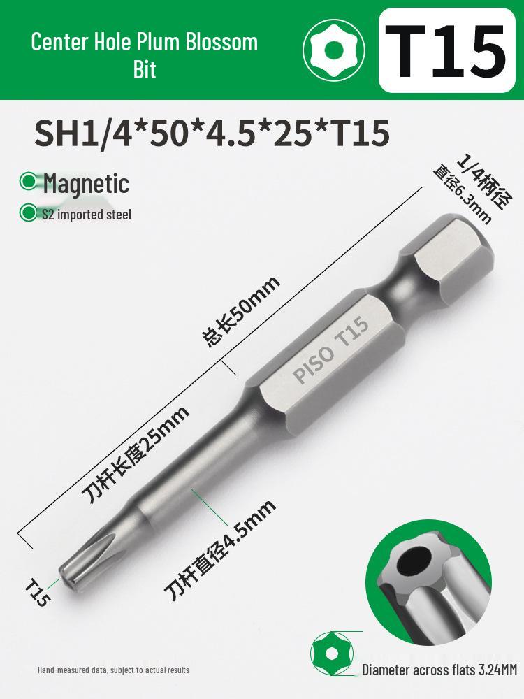 Hex Socket Air Impact Driver Bit Set: 1/4 Extended Wrench, Sizes 6T-30T, Electric Screwdriver, Strong Magnetic
