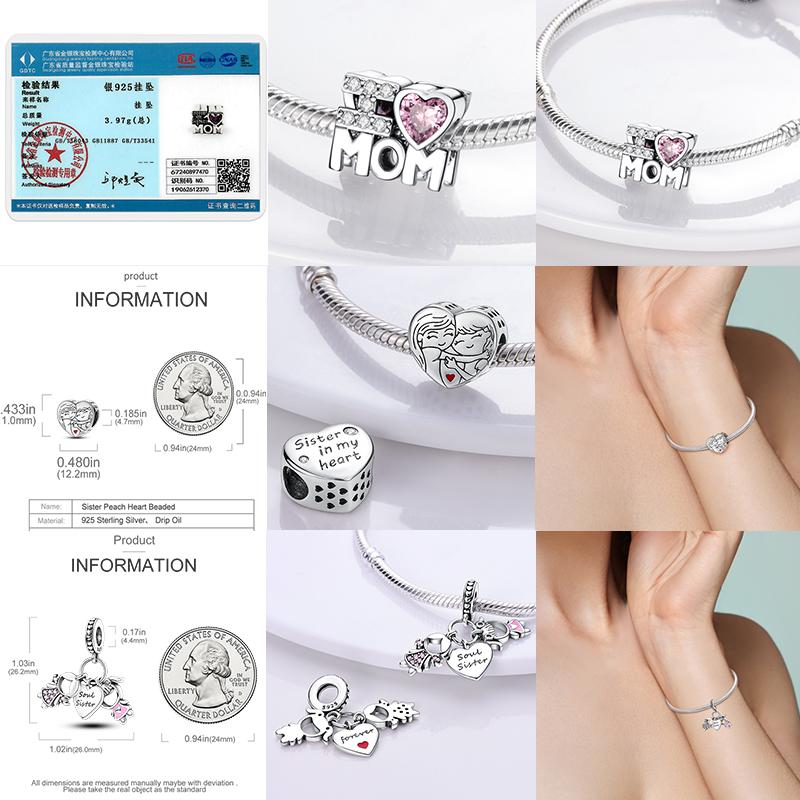 Love Heart Pink Charm Copper Original Butterfly Airplane Travel Charms Beads Fit Bracelets Diy Birthday Jewelry