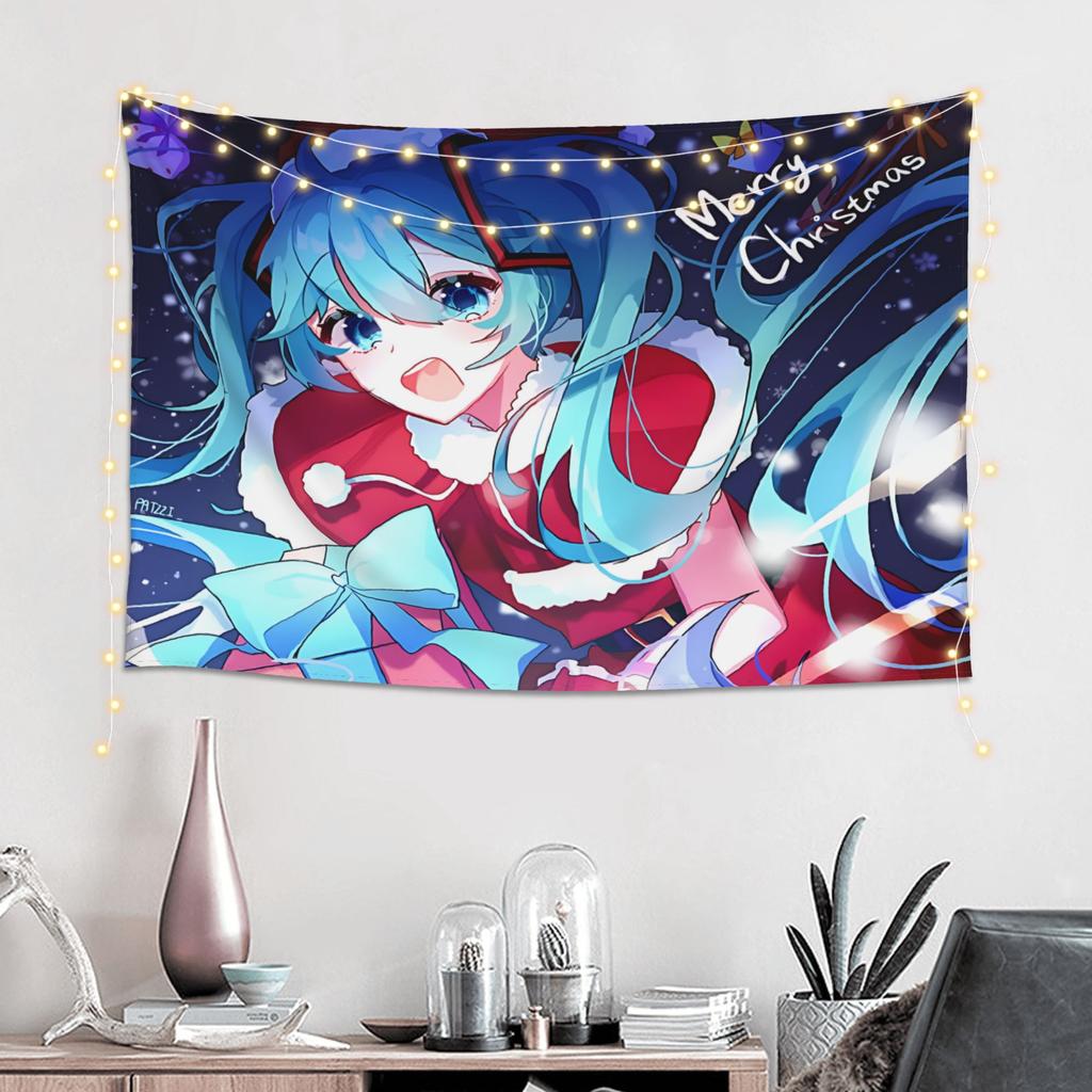 Hatsune Miku Cutecore Tapestry Wall Hanging Blanket Tapestry Home Decor Items Wall Decorations