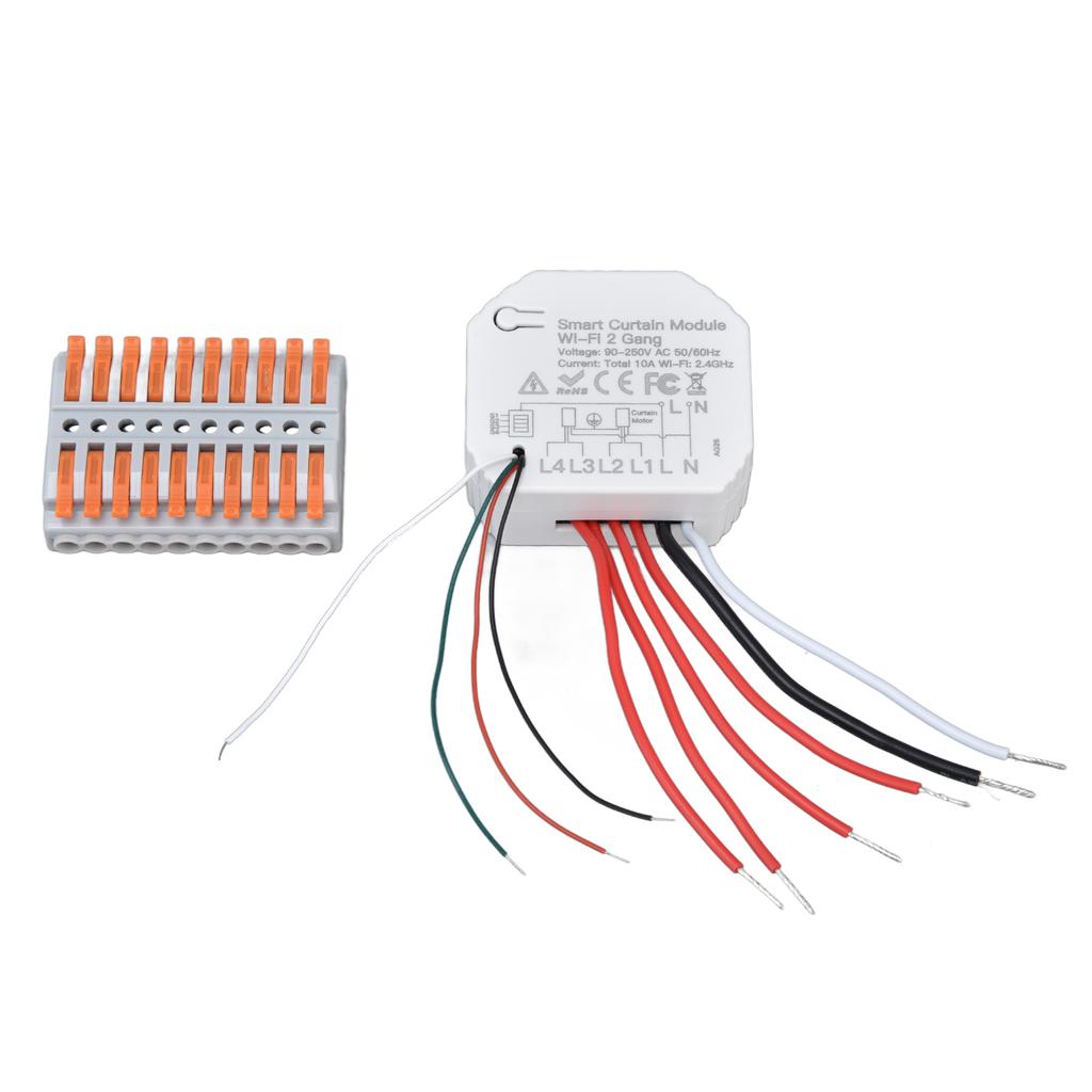 מודול מתג וילונות חכם 2 דרך Wifi מודול פתיחת וילונות עם שלט רחוק אפליקציה ותזמון