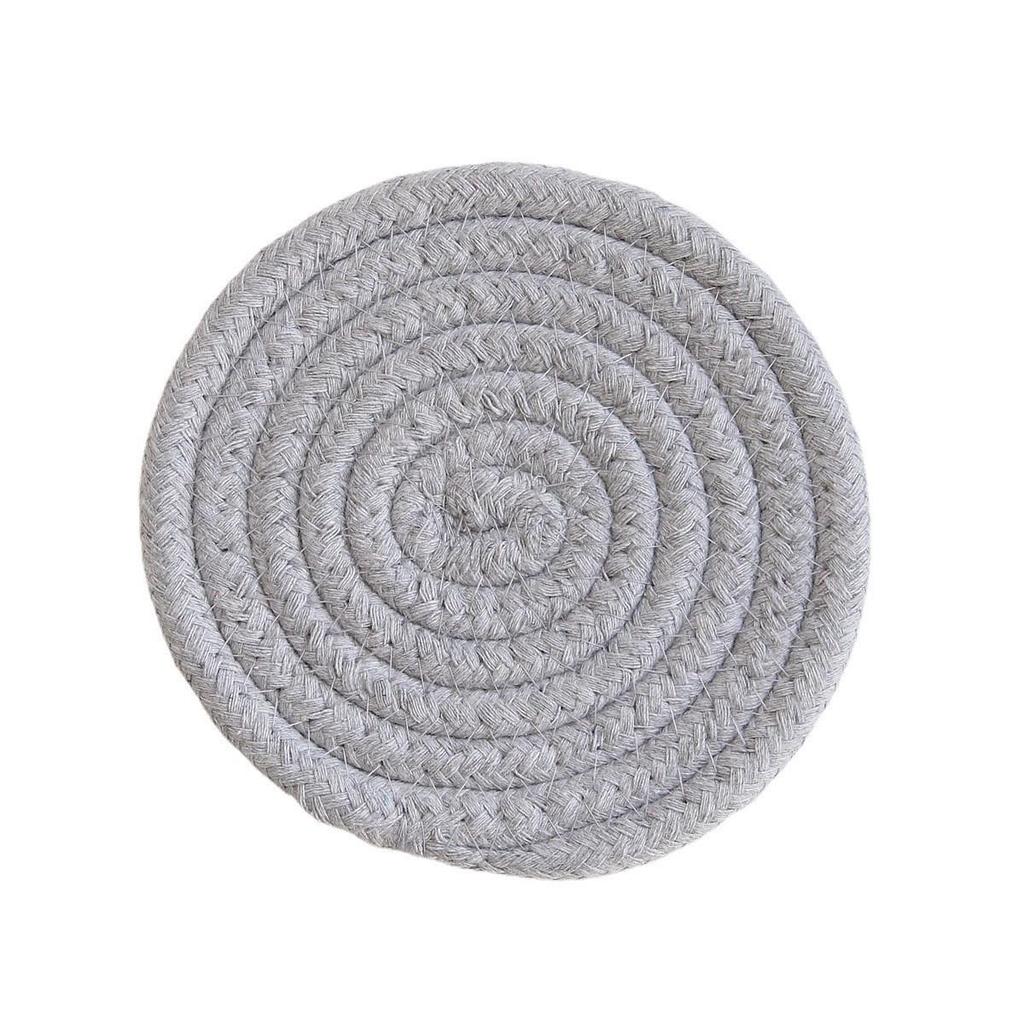 Handmade Nordic Style Heat-Resistant Cotton Rope Coasters – Thick Woven Placemats