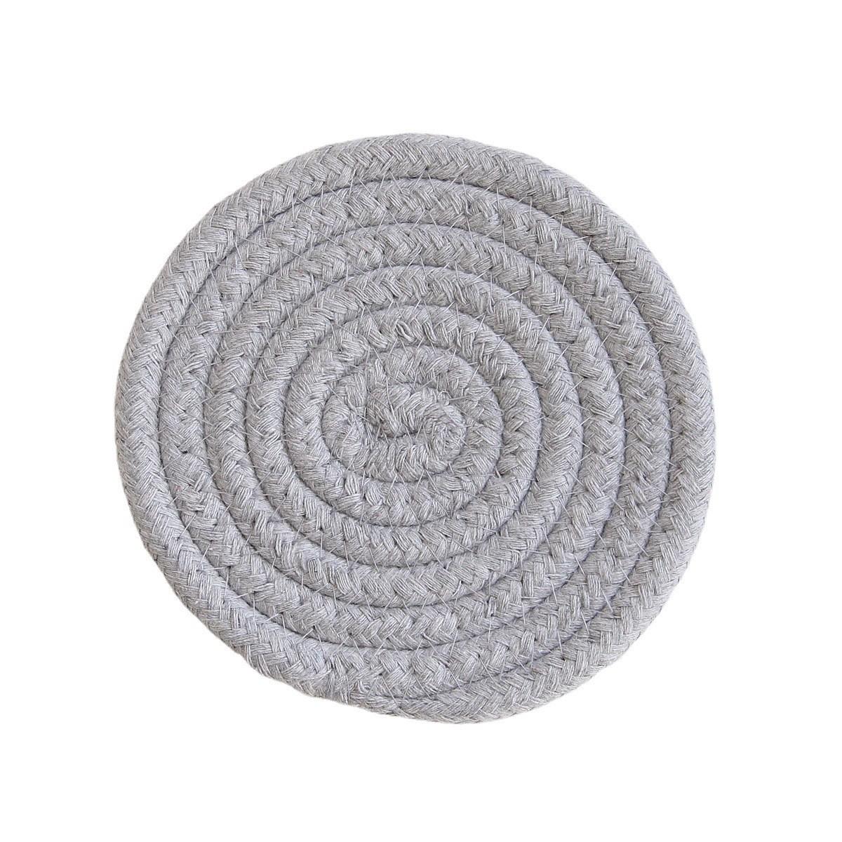 

Хендмейд Подставки из термостойкого хлопкового шнура в скандинавском стиле – Толстые плетеные подкладки Diameter 12cm, 0.04kg