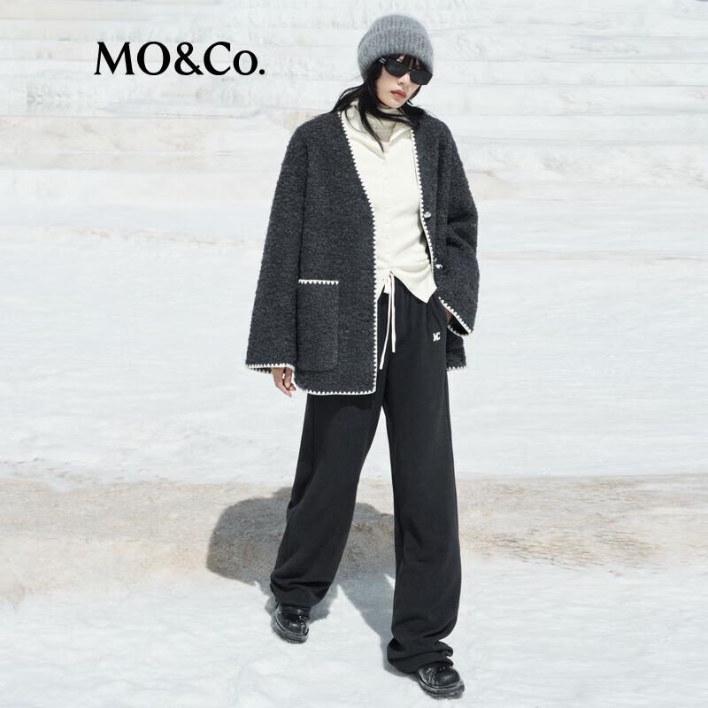 MO&Co. Women's High-Waist Wide-Leg Casual Trousers