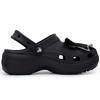 Crocs Classic Platform Clog Black Butterfly Temperament Casual Temperament Girly Style Hole Shoes Women's Black
