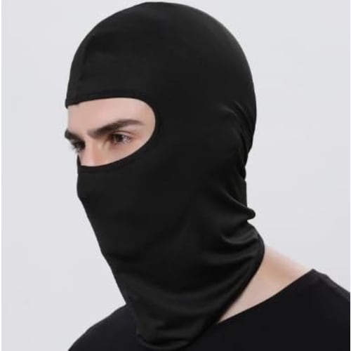 Gutenam Tactical Full Face Mask for Cosplay, Black with Balaclava Included / Airsoft Futuristic Costume Replica Halloween Costume Mask Toy Unisex