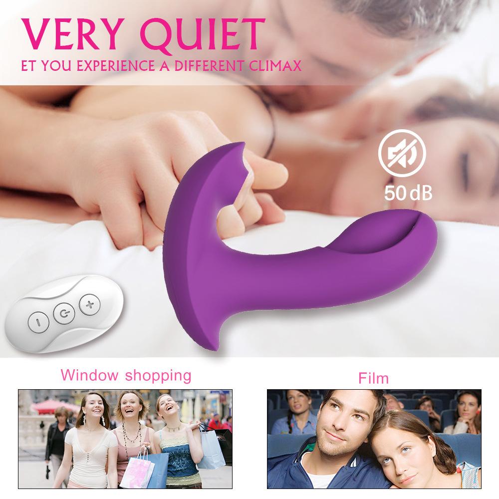 2 IN 1 Saugen Dildo Vibrator Drahtlose Fernbedienung Tragbare Vagina Klitoris Stimulator Weibliche Masturbator Sex Spielzeug für Womans