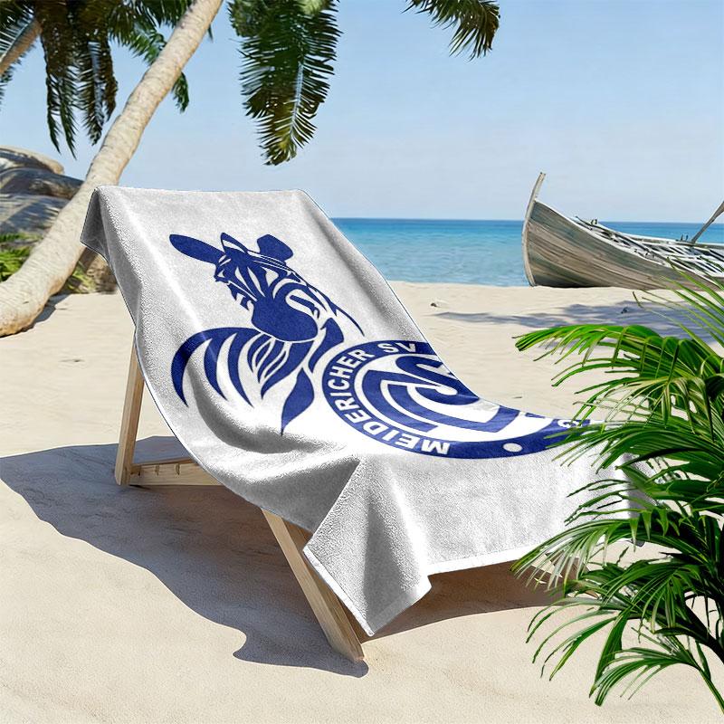 MSV Duisburg Print Strandtuch, Großes Weiches Schnelltrocknendes Handtuch für Strand Camping Schwimmen