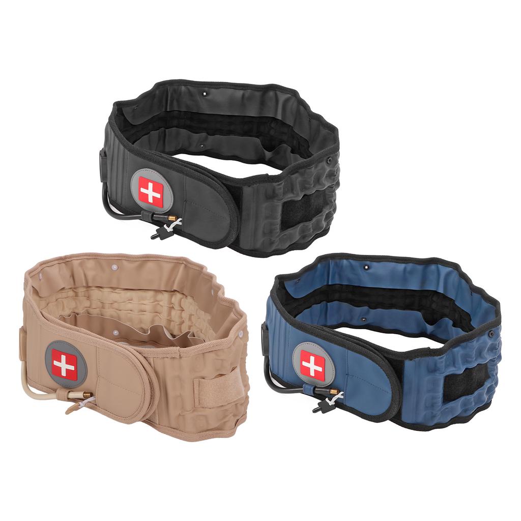Lumbar Traction Belt Inflatable Improve Pain Back Decompression Belt Lumbar Support with Inflator