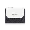 Baellerry Women's Casual Korean Style Short Pu Wallet with Multiple Card Slots Fashion Coin Purse Mini Card Holder
