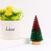 4pcs 10CM Mini Christmas Tree Gradient Artificial Xmas Pine Tree  Home Xmas Decor