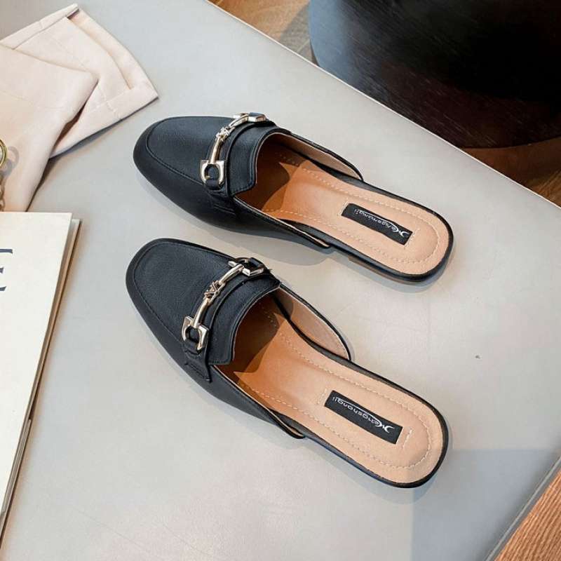 

Размер 35-43, обувь больших размеров для женщин, широкая стопа 41, обувь на мягкой подошве для беременных, полушлепанцы, женские сандалии на плоской подошве с закрытым носком, летние 42 40 чёрный