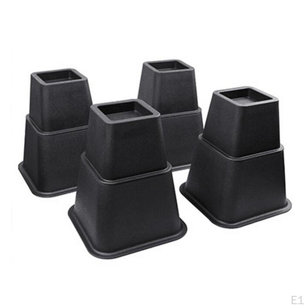 Set Di 8 Piedini Rialzati Per Mobili, Impilabili, Antiscivolo, Diametro Interno 5 Cm - Per Letti, Divani, Lavatrici