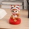 Mascot Horse Year Figurines Resin Crafts Mobile Phone Stand Lion Dance Ornaments  Table Desk