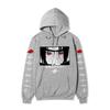 Anime Naruto Itachi Uchiha Hoodie Double Sleeve Akatsuki Cloud & Symbol Print Sharingan Character Front Print Pullover Sweatshirt Men Women Streetwear