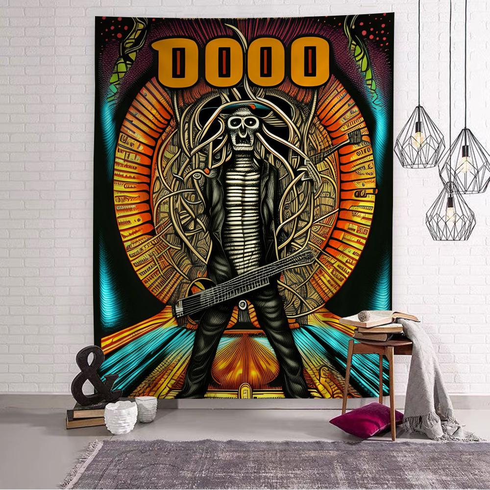 Werkzeug Singer Popband Album Musik Cartoon Wandteppich Böhmische Wandteppiche Mandala Wandbehang Laken