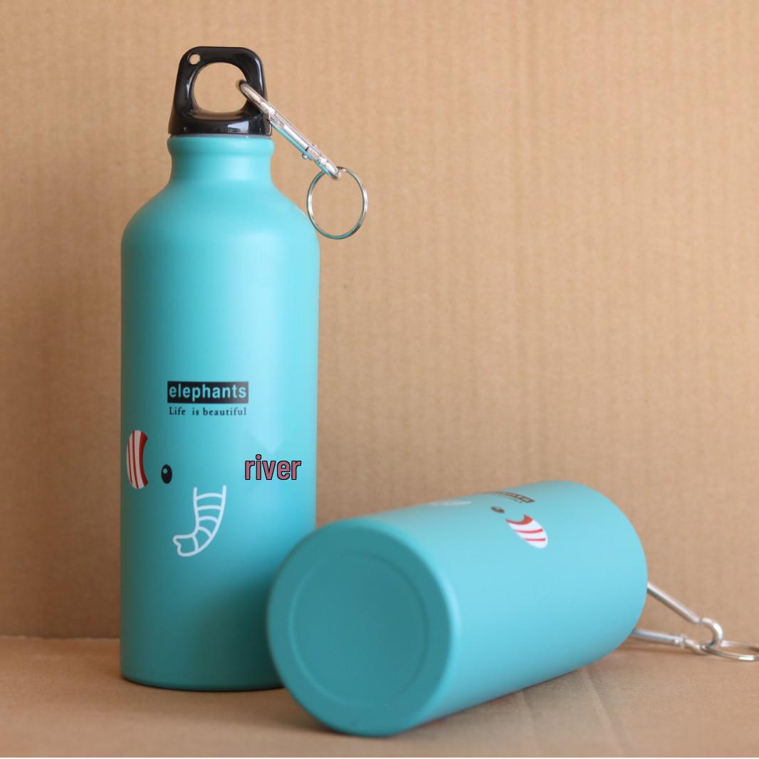 

Aluminum Cartoon Water Bottle for Kids - Korean Style Outdoor Cycling Cup, Customizable Gift 500ml