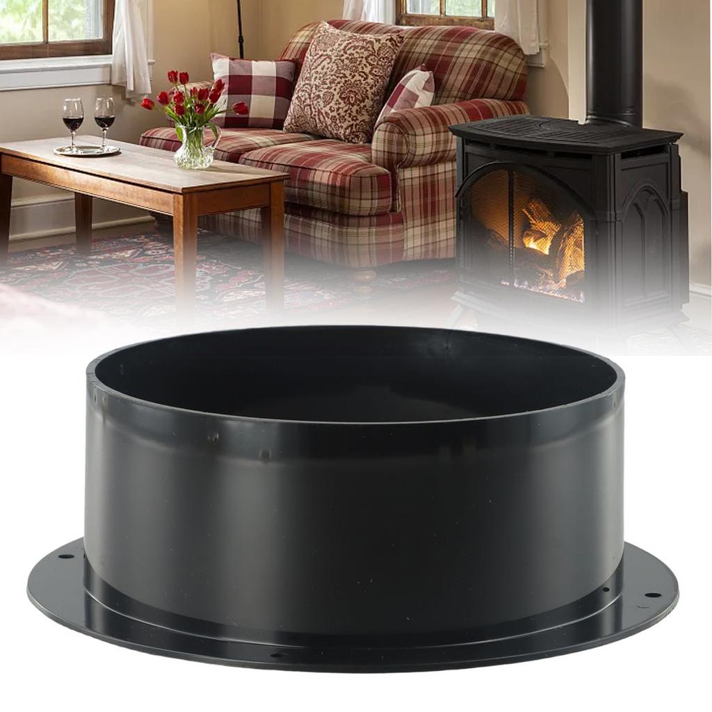 100/125/150mm Straight Pipe Flange Connector Ventilation Ducting Exhaust Pipe Connectors Air Outlet Exhaust Outlet Connector