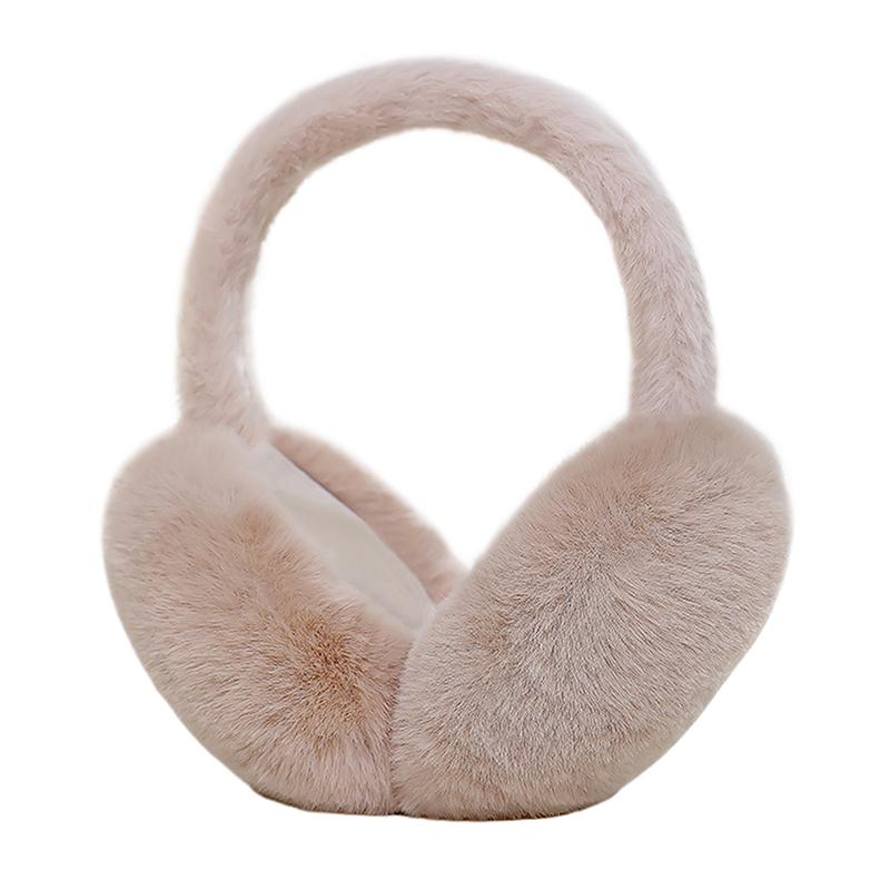 Fashion Winter Warm Earmuffs Fluffy Ear Muff For Women Soft Plush Earmuffs Girls Boys Cold Weather Ear Warmer Foldable Earflaps
