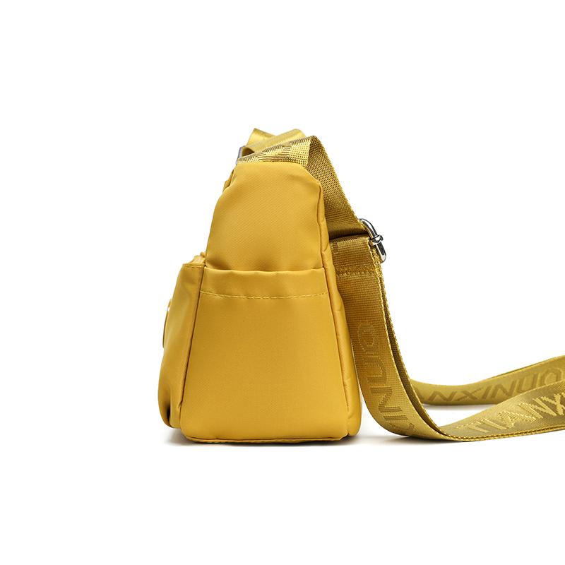 Leichte Nylon-Umhängetasche für Damen, lässige Schulterhandtasche mit verstellbarem Riemen