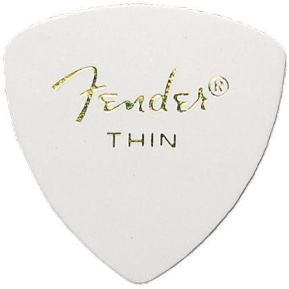 Медиаторы Fender x 10 Треугольные ТОНКИЕ-БЕЛЫЕ