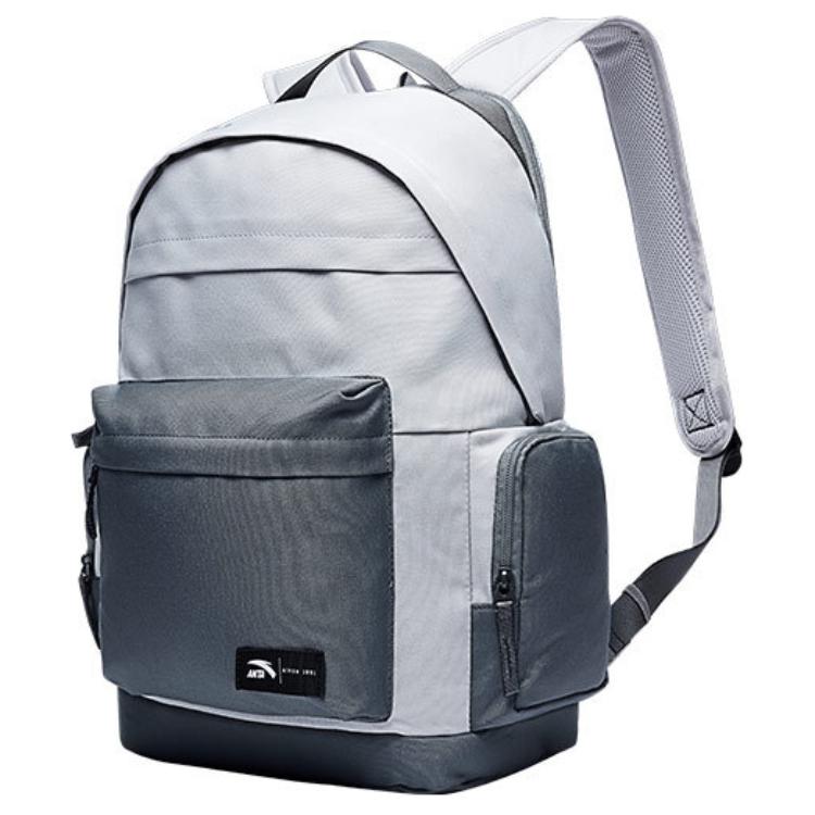 New Anta 600D*600D78T/PU Double Coated Backpack Regular Unisex Light Blue Gray 992448156R-2