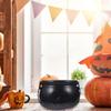1PC Witches Halloween Decorations Cauldron Basket Trick Treat Kettle Candy Bowl Bucket Plastic Pot Child