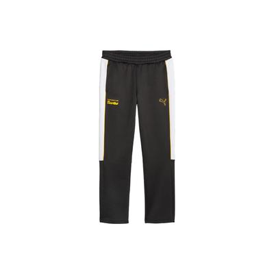 Porsche Legacy MT7 Trainingshose Colorblock-Design Lässige Stricksporthose mit mittlerer Bundhöhe Herrenhose Schwarz 621018-01