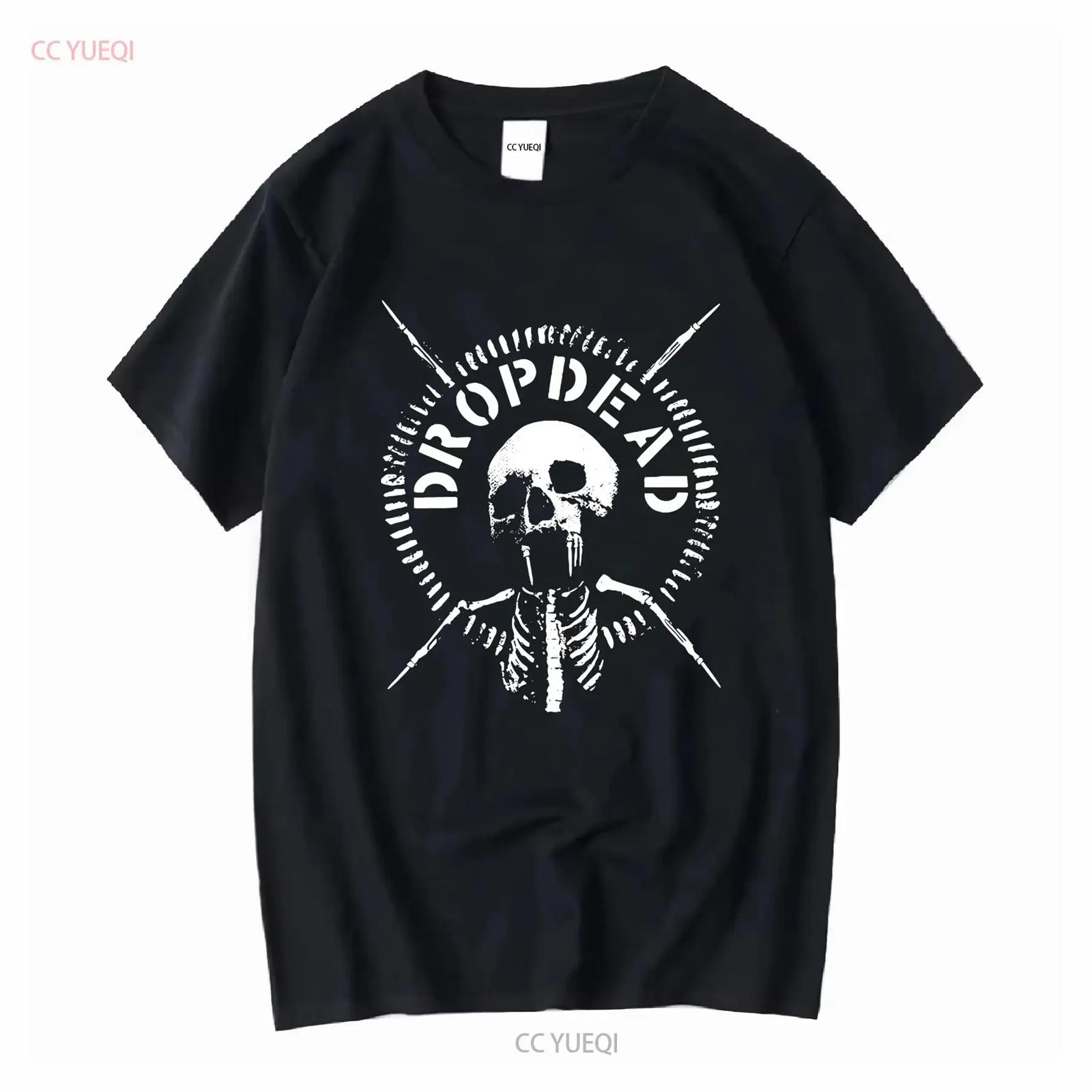 

Dropdead Hardcore Crust Punk Band T Shirt Merch Vintage Grindcore Dystopia Y2K vintage Washed Top For Everyday Wear Stretched XXXXXL