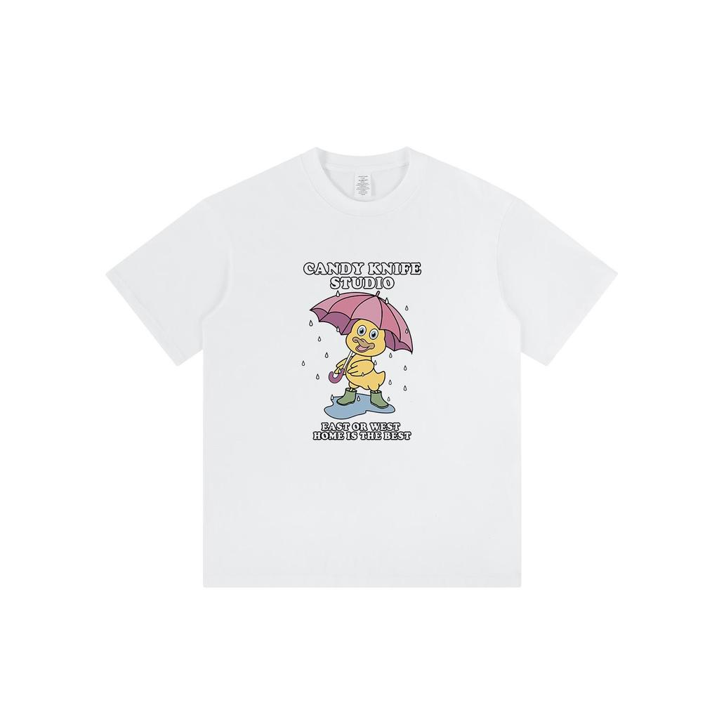 Trendy Cartoon Print Unisex Casual Short Sleeve T-Shirt