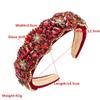 Haarband für Damen im Barock-Vintage-Stil, wunderschöne farbige Glasdiamanten mit Schneeflocke, personalisiertes, super blinkendes Stirnband-Zubehör
