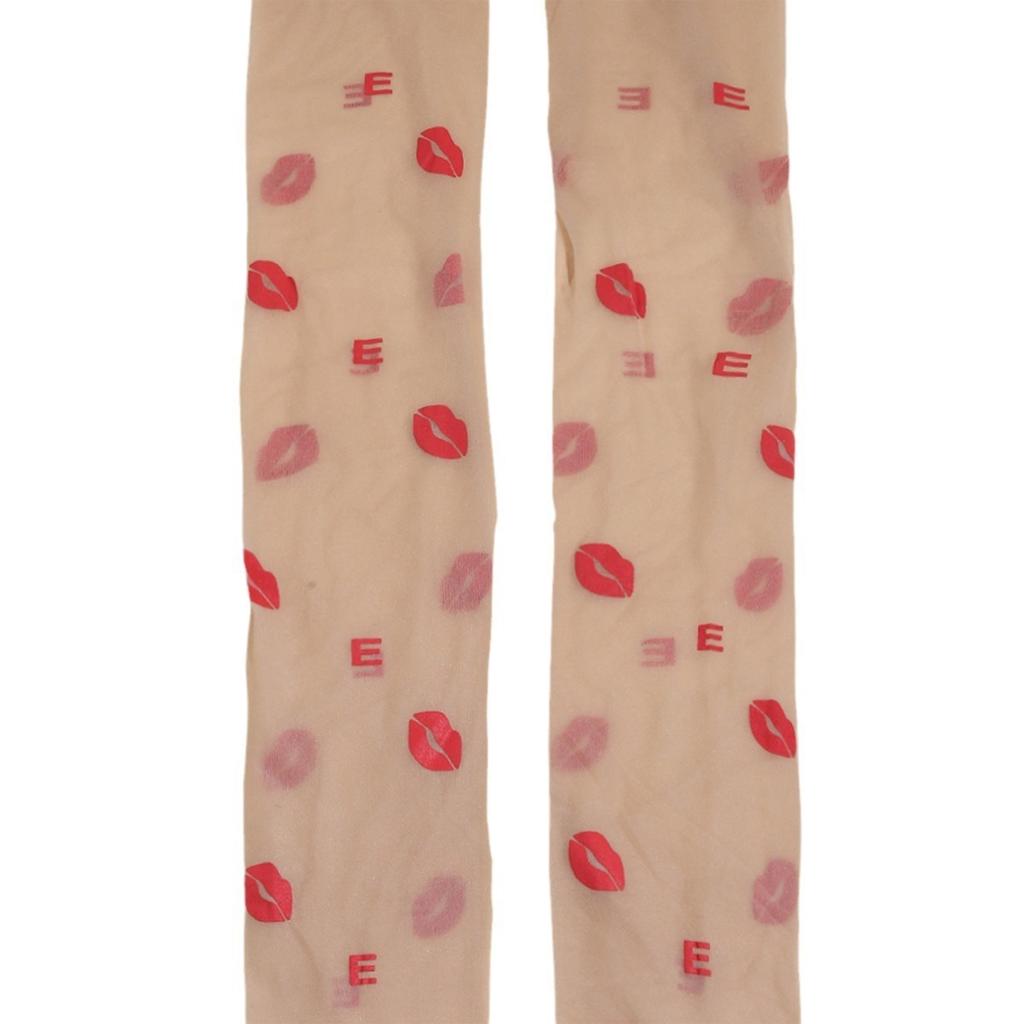 Style Large size Lip printing Thin cut at will Anti-hook stockings Bottom pantyhose Children