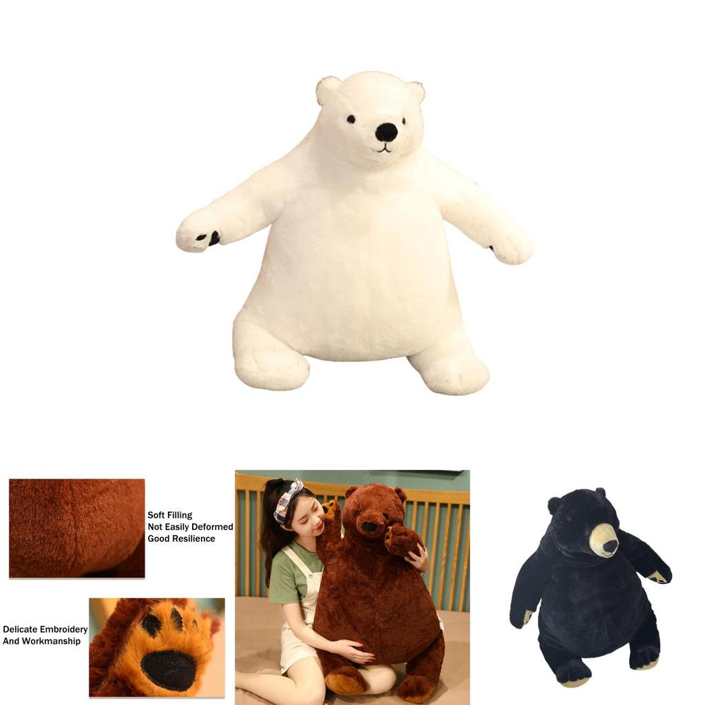 Giant Teddy Bear Plush Toy Soft Stuffed Doll For Kids Cute Lifelike