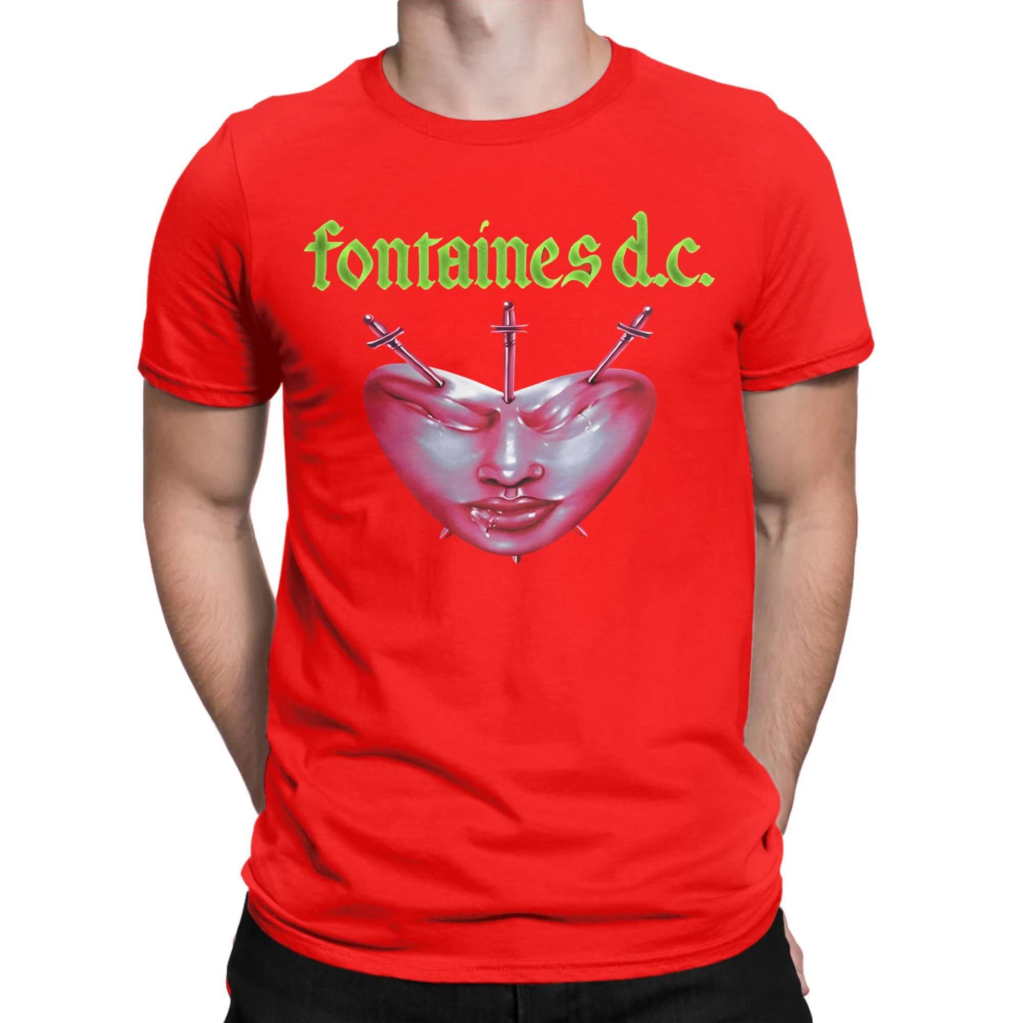 

Fontaines DC band Tour 2025 Apparel Men Women T Shirt Pure Cotton Tee Graphic Tops T-shirt 4XL
