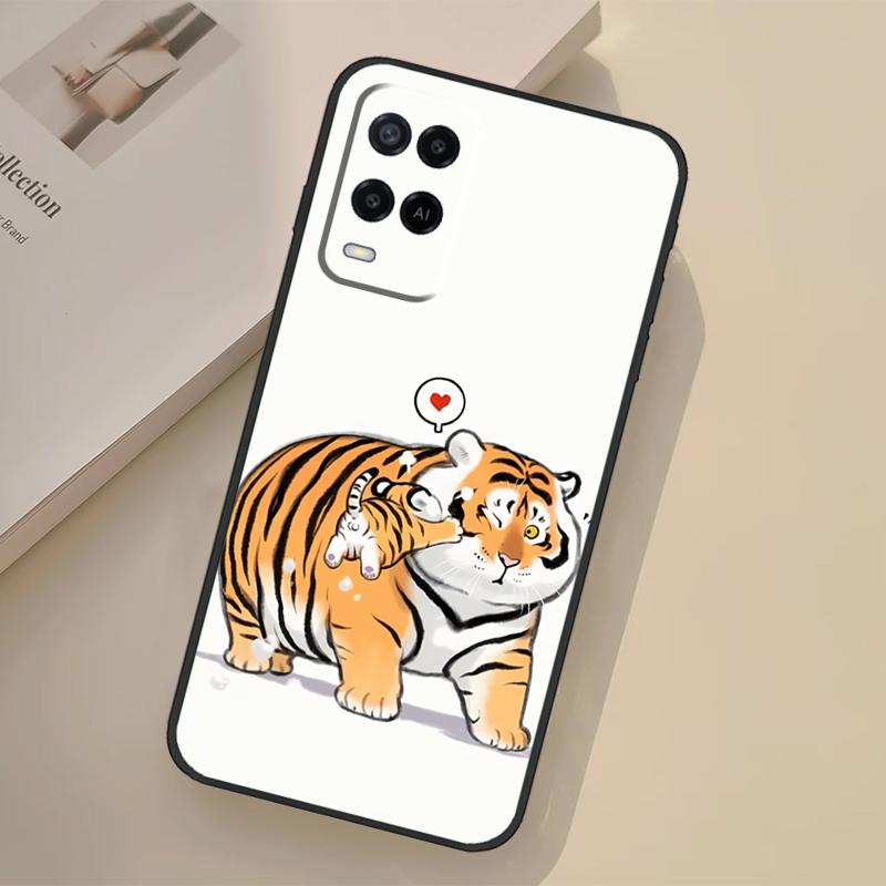 

Fat Tiger Funny Case For Oppo A5 Pro A15 A17 A57 A77 A18 A38 A58 A78 A98 A96 A76 A16 A94 A74 A54 A40 A60 A80 OPPO A77 5G
