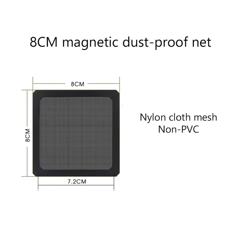 Magnet Dustproof Mesh Cover 80mm 90mm 120mm 143mm Computer Chassis Net Guard Net Cover