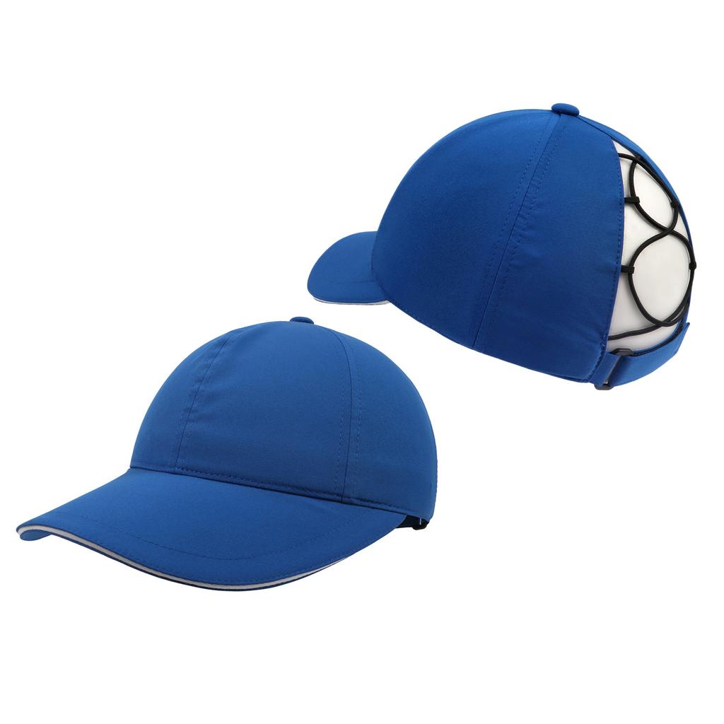 Children's Hat Quick-drying Anti-splashing Sunscreen Cap Outdoor Running Shading Sporting Brim Ponytail Solid Color Baseball Cap