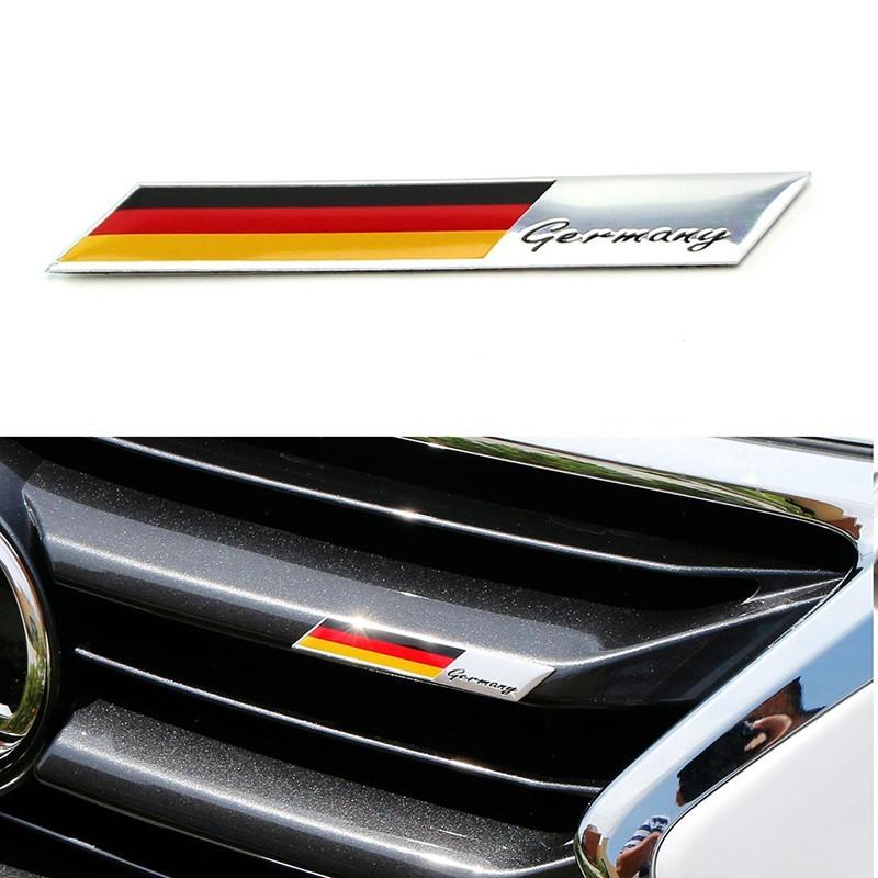 Einfach zu installieren Deutschland Flagge Für Auto Aufkleber für Für Auto Kühlergrill Set mit 2