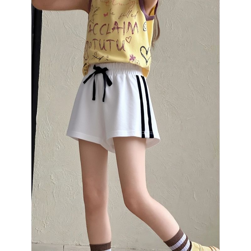 27home Children Cotton Double-Layer Shorts