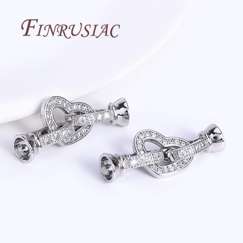 Pearl Clasps 18K Gold Plated Necklace Clasp For Jewelry Connectors DIY Bracelets Accessories,Locks For Jewelry Making Supplies