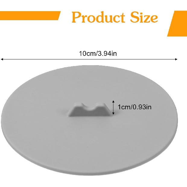 6pcs Silicone Drink Covers, Mug Cover, 10cm/3.94In Silicone Lids for Cups, Reble Cup Cover, Silicone Cup Covers for Mugs, Cups, Tea Pots - Ivory &