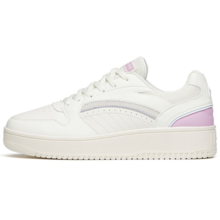 Anta Lightweight Durable Non-Slip Low-Top Casual Sneakers Women Sneakers White Gray Purple 922148066-2
